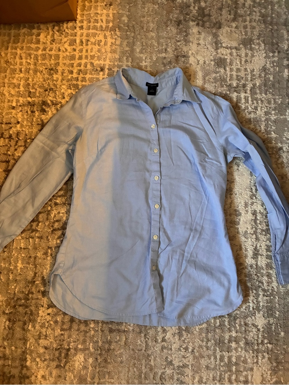 Ann Taylor Light Blue Button-Down Shirt